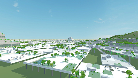 Ett av flera konstgjorda landskap som presenteras i projektet Artificial Natures under arkitekturbiennalen i Venedig, som drar igång i helgen. 