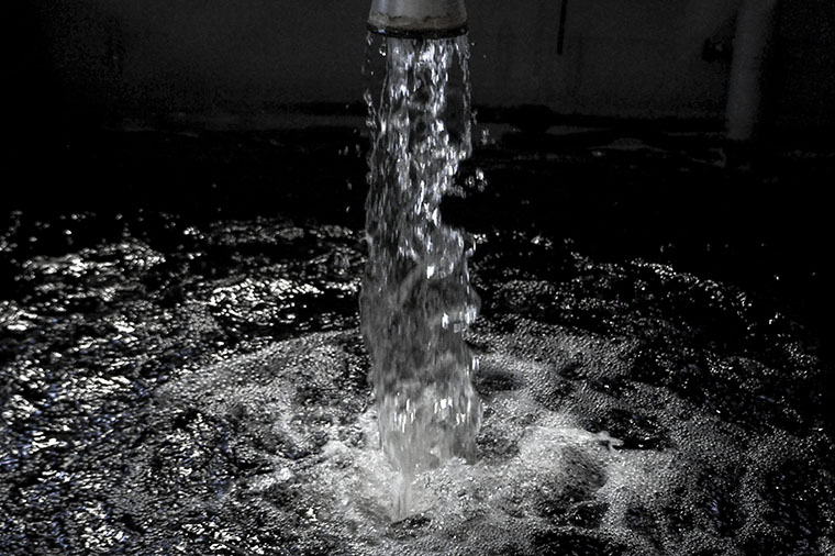 Vattenrening n&auml;r avloppsvatten g&aring;r in till GAK-filter.