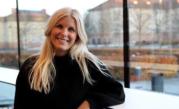 Förskollärarstudenten Hanna Magnusdotter studerar sin sista termin på Högskolan Kristianstad.