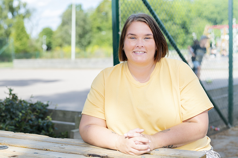 Elin har läst till lärare i fritidshem på distans.