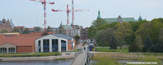 Bild &ouml;ver Kristianstad centrum.