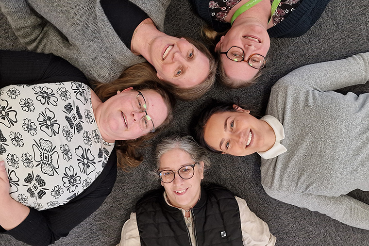 Jenny Edvardsson, Karin H&ouml;ijer, Anna Bryntorp, Anna Scazzocchio och Hannah Olivestedt.