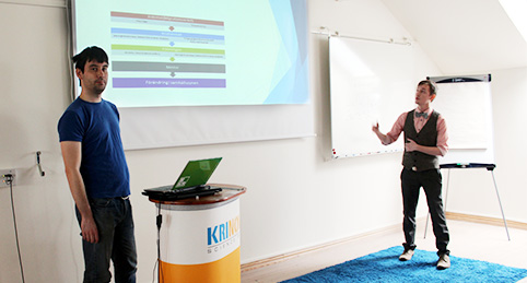 Oscar Jacobsson och Magnus Evaldsson tog mentorsprogrammet