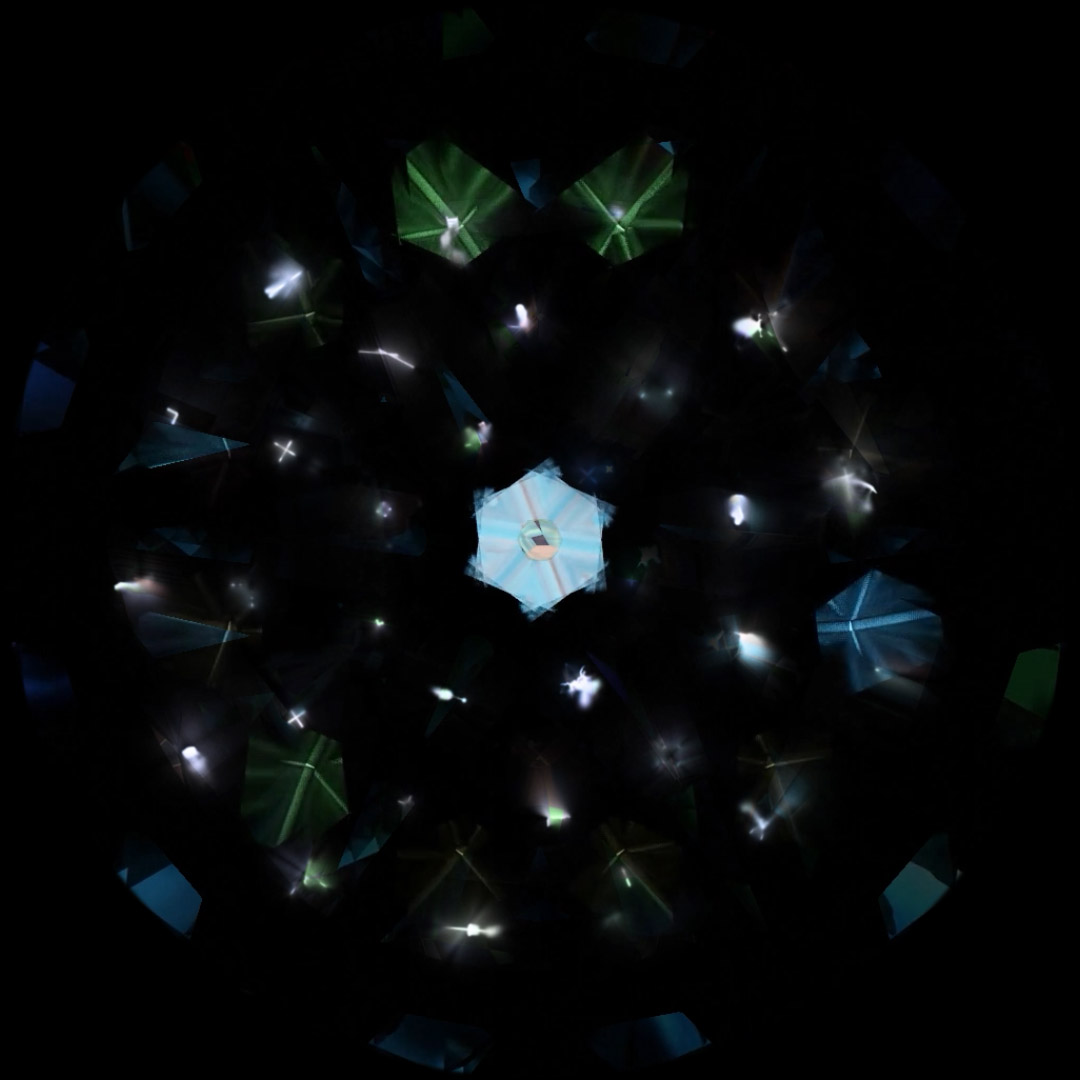 Figurativa element som maskinen genererat av skuggor, till animationen Skop&eacute;in.