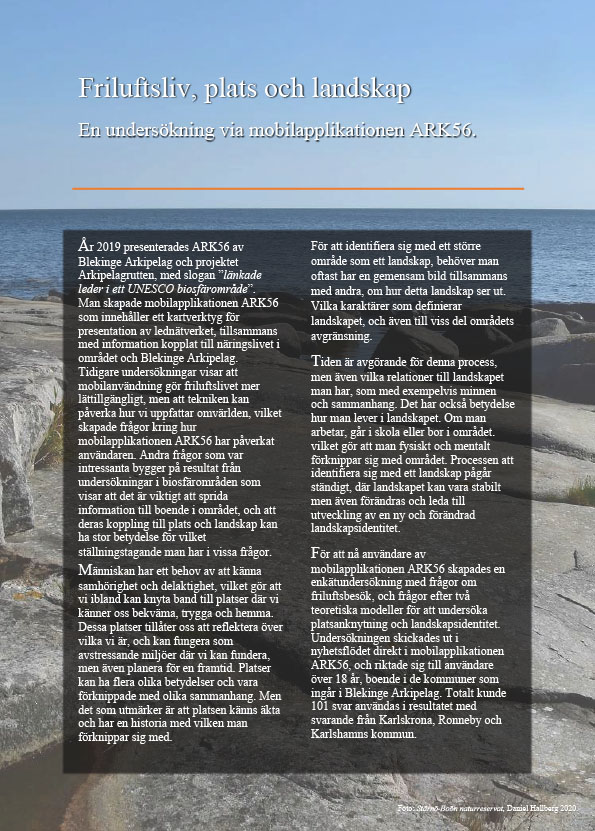 Omslag till Friluftsliv, plats och landskap.