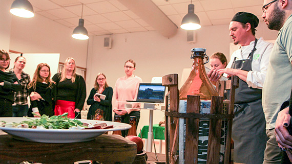 Gastronomistudenter.