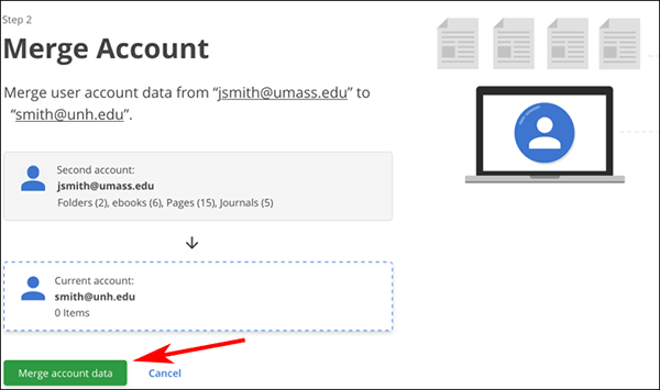 Sk&auml;rmbild Merge account data