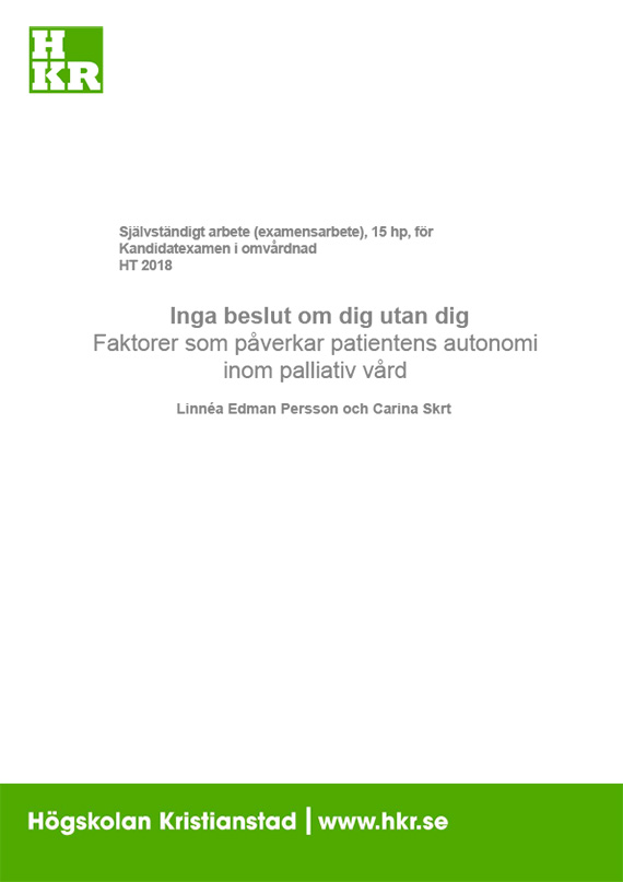 Inga beslut utan dig, av Linnéa Edman Persson och Carina Skrt