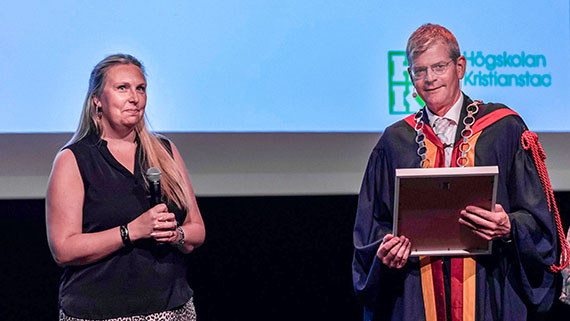 &Aring;rets medarbetare, studieadministrat&ouml;r Ther&eacute;se Harrysson, st&auml;ller alltid upp f&ouml;r sina kollegor och ger b&auml;sta t&auml;nkbara st&ouml;d och service till v&aring;ra studenter.