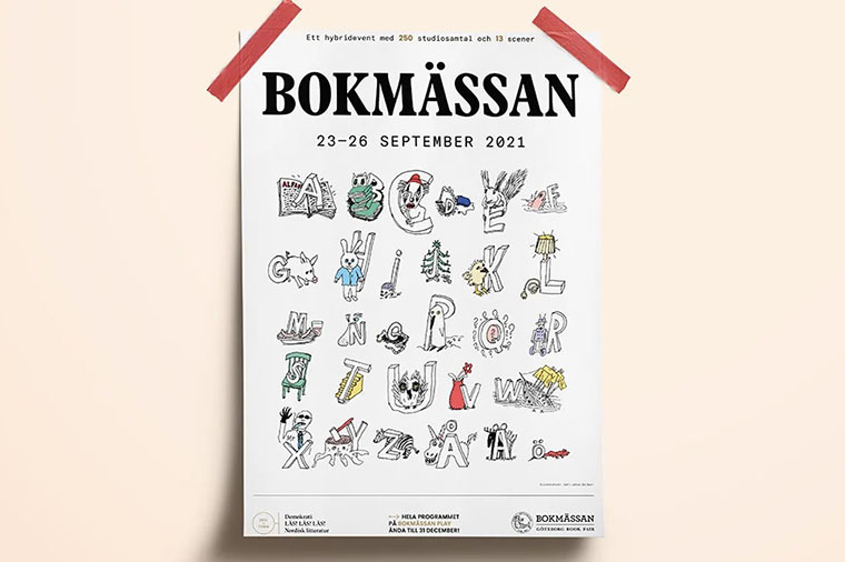 Affisch för Bokmässan 2021.