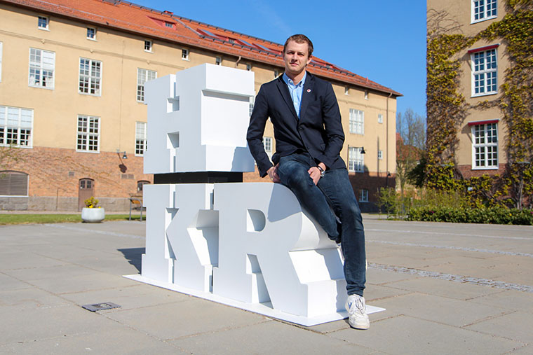 Hugo Diebitsch Antoni, ordf&ouml;rande f&ouml;r Kristianstad studentk&aring;r.
