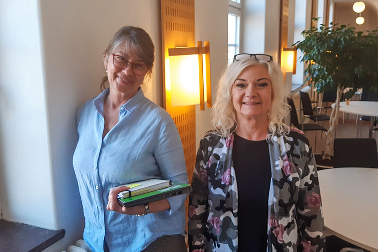 Annette Bystr&ouml;m och Catarina Grahm.