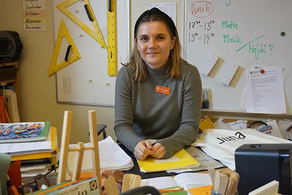 Maja lärarstudent