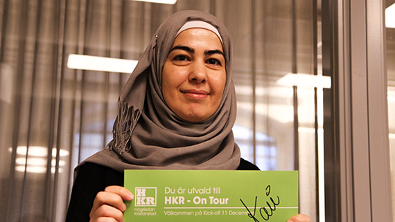 Kani Hassan fr&aring;n Digital Design gick ut som nummer ett och blev den f&ouml;rste att f&aring; biljett till Stockholm.