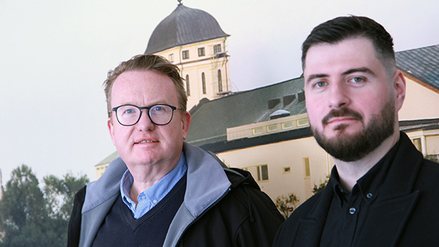 Johan Wester, VD p&aring; GLF samt Edon Lushaku, KTP-projektledare.