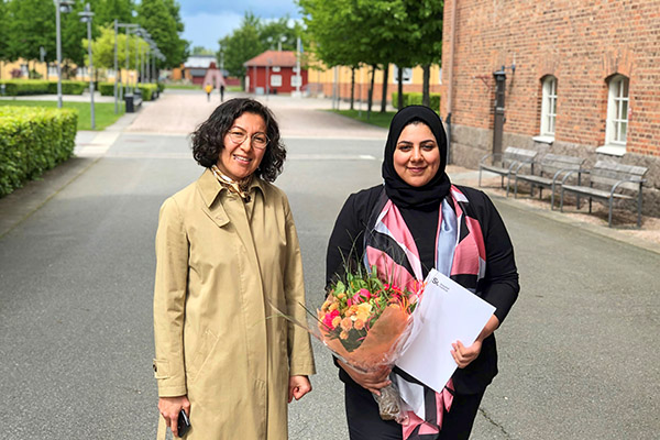 Representing Kristianstad University, Indira Kjellstrand and Global Swede, Heba Elkadi.