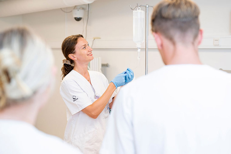 Sjuksk&ouml;terskestudenter.