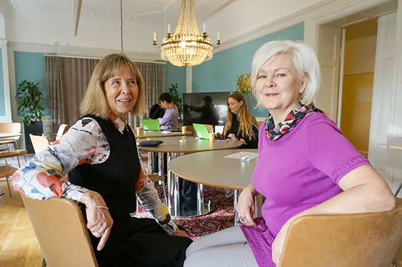 Susanne Thulin, biträdande professor i pedagogik och Ingela Beck, biträdande professor i omvårdnad.