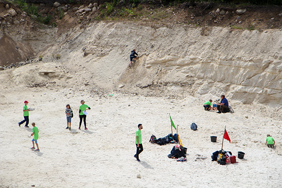 På kalkbrottet i Ullstorp hittades hundratals fossil med 80 miljoner år på nacken.