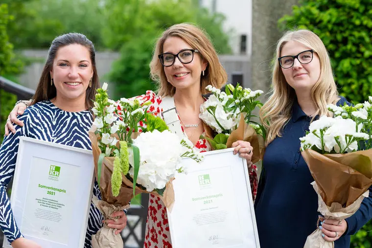 Tre medarbetare som vunnit samverkanspris