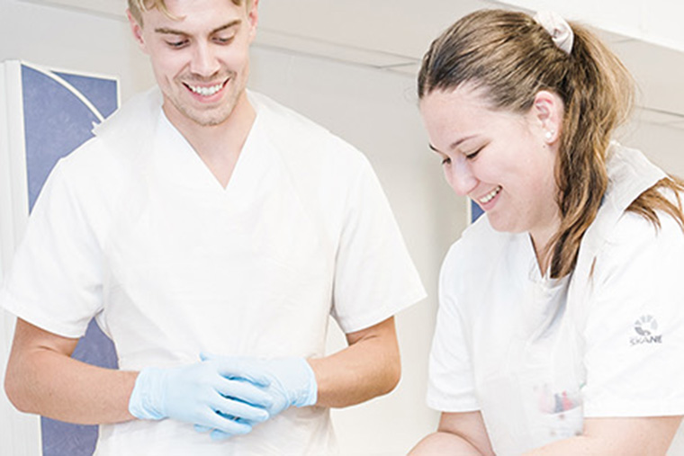 Sjuksköterskestudenter.