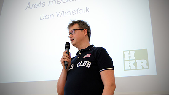 Dan Wirdefalk, &Aring;rets medarbetare, som sprider lugn och v&auml;rme kring sig.