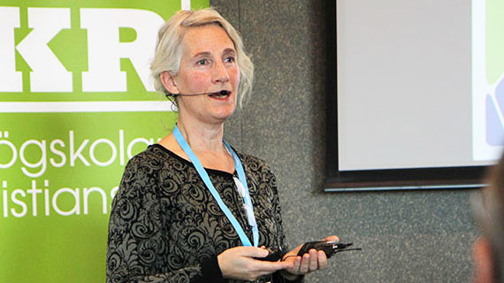 Anna Grönlund, ekolog Kristianstads kommun, menade att ekosystemtjänsterna är en förutsättning, och inte en fördel för vår överlevnad.