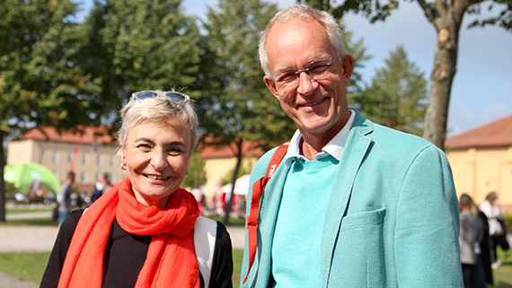 Ileana Greca från spanska Burgos och Andreas Redfors från Högskolan Kristianstad.