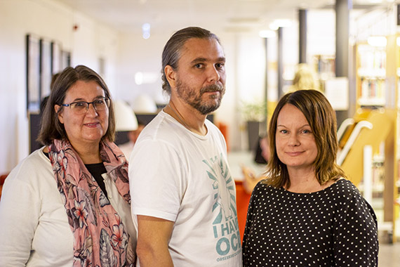F&ouml;rfattarna Christel Persson, Claes Dahlqvist och Helena Andersson.