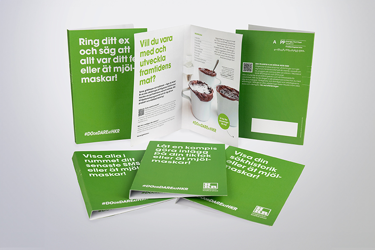 Gr&ouml;na f&ouml;rpackningar.