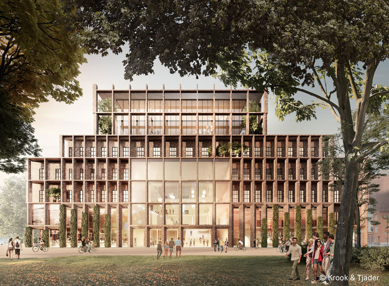 F&ouml;rslag p&aring; exteri&ouml;r p&aring; nytt Citycampus. 