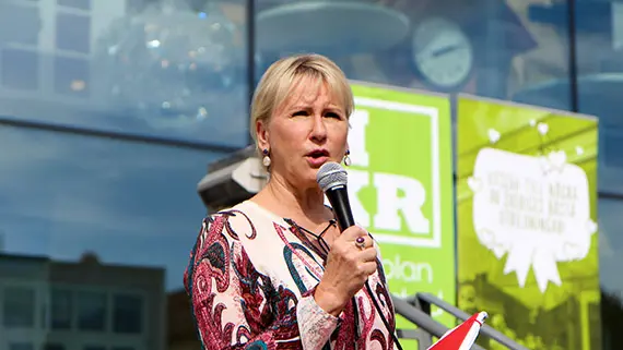 Urtikesminister Margot Wallström 2018.