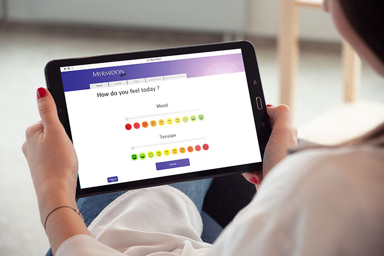 Desktopapplikationen Myrmidon.