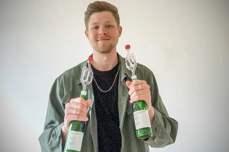 Gastronomistudenten Philip Lavin har nu tagit examen och kan titulera sig gastronom.