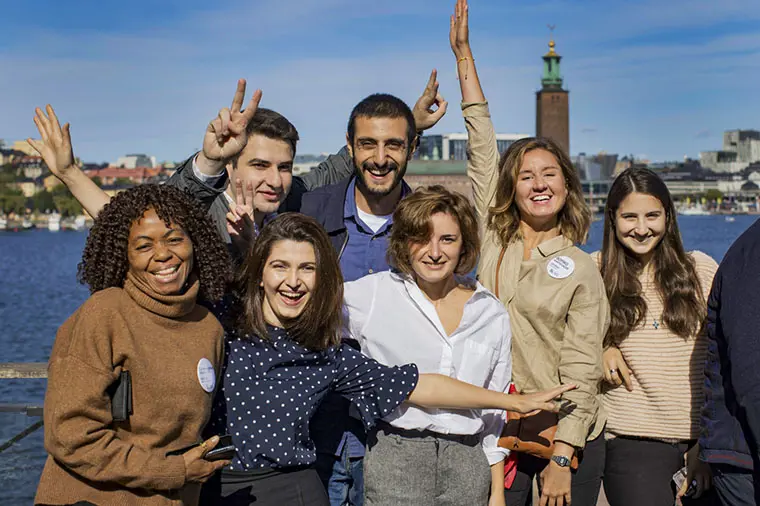 Internationella studenter.
