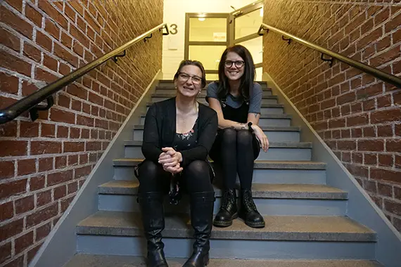 Tünde Blidal och Elise Schüler