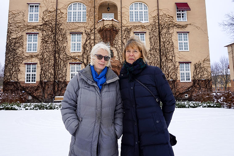 Ingrid Engdahl (till v&auml;nster) &auml;r Europaordf&ouml;rande i organisationen OMEP och ser fram emot ett samarbete med Susanne Thulin och de andra projektdeltagarna p&aring; H&ouml;gskolan Kristianstad.
