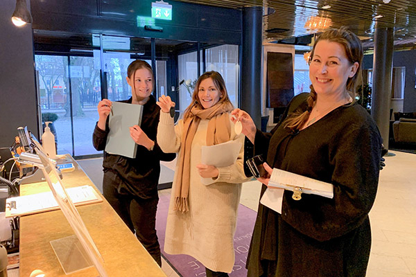 Från vänster: Nicole Guldestam från Helsingborg, Cathrine Tilly från Sjöbo och Gabriella Folkunger från Osby, använder sig av Bed and study för andra gången.