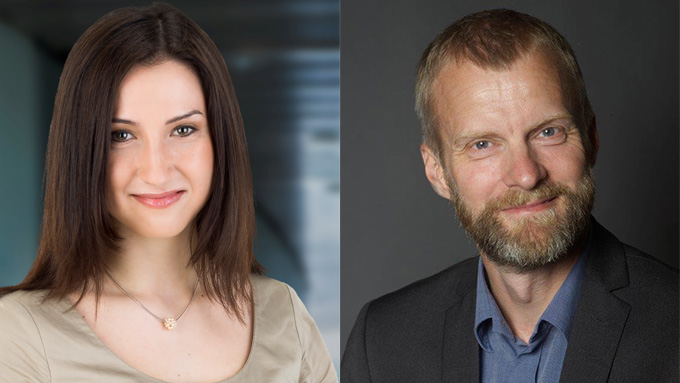 Aida Hadzialic och Peter Kjær.