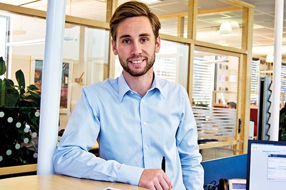 Johan Holmsten, tidigare student på bank och finans