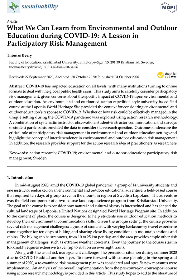 Participatory Risk Management.