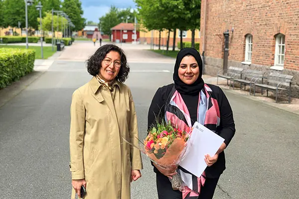 Indira Kjellstrand och Heba Elkadi.
