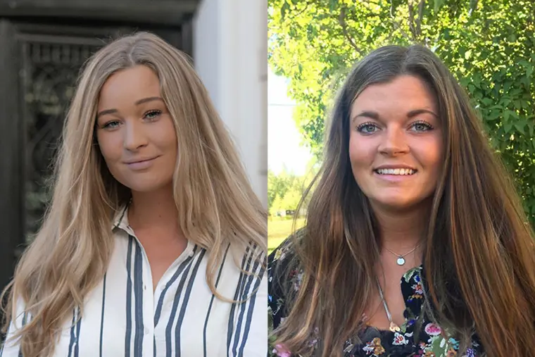 Susanne och Emma.