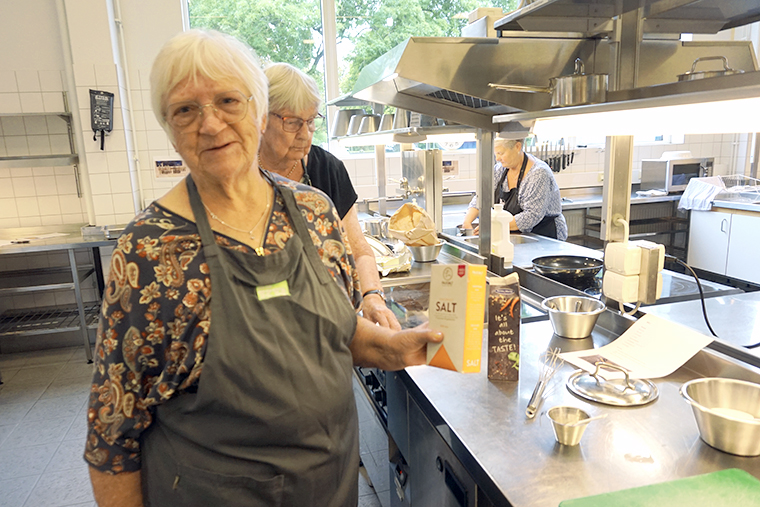 Inga Andersson i k&ouml;ket.