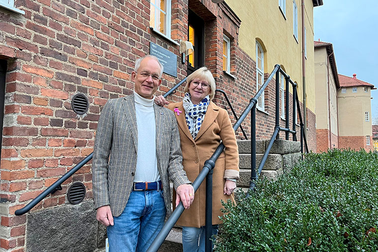 Studierektorerna f&ouml;r forskarutbildningarna  Andreas Redfors och Anna-Karin Edberg.