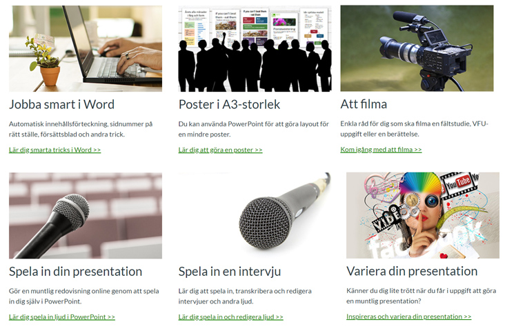 Resurserna i l&auml;rplattformen Canvas