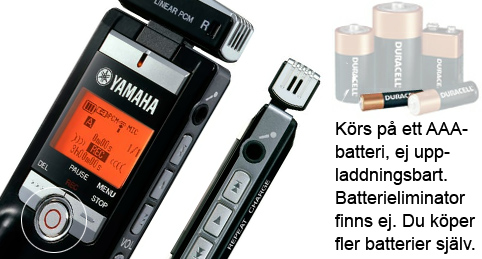 Bild på svart Yamaha ljudinspelare