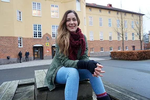 Emma Johnsson, student på datasystemutvecklingsprogrammet