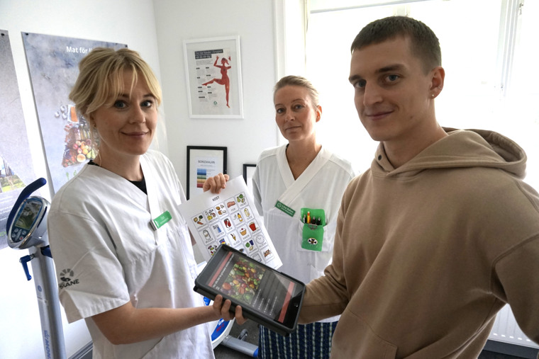 Axel Friberg, Lisa Axelsson och Lina Behm.