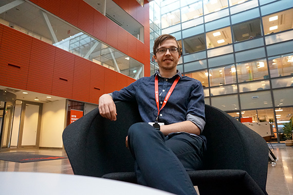 Mattis Wintélius, alumn från högskoleingenjörsprogrammet